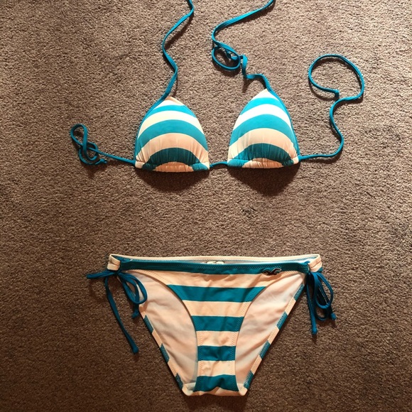Hollister striped bikini Clearance